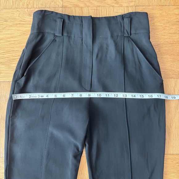 A.L.C. Size 6 Black Pants Flare Work Suit Career Professional Center Seam - Picture 9 of 10